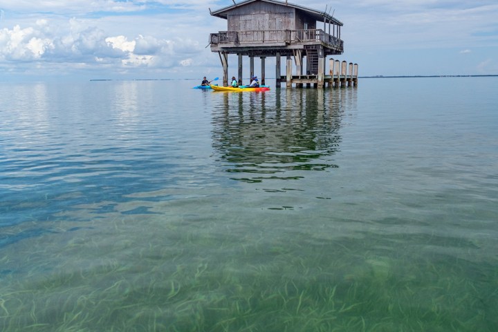 a boat on a body of water